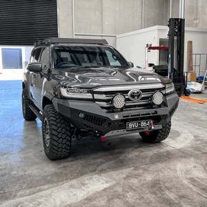 2022-Current Land Cruiser 300 Predator Bar (Factory Lights used) (Bash Plait + Recovery points Incl.)
