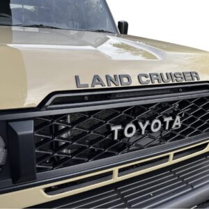 Toyota Land Cruiser Bonnet Lettering Matt Black