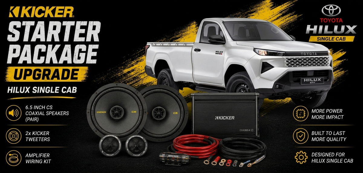 Kicker Starter Package upgrade Hilux Single Cab