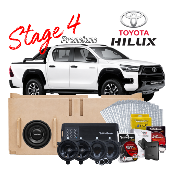 Rockford Fosgate Soundsystem TOYOTA HILUX – Stage 4 – SOUND UPGRADE – Premium