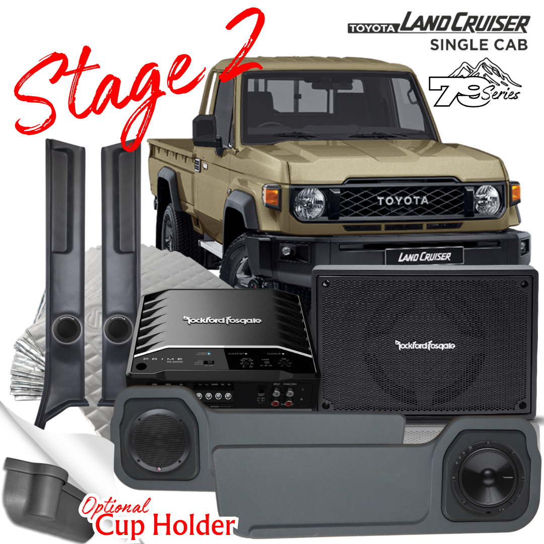 Rockford Fosgate Soundsystem Toyota Land cruiser Single cab Stage 2