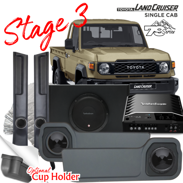 Rockford Fosgate Soundsystem Toyota Land cruiser Single cab Stage 3